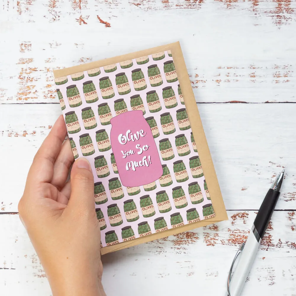 Olive You So Much - Eco Greeting Card