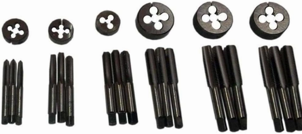 OMEX NEW BSF TAP DIE SET 3/16" - 1/2" - LEFT HAND 24 PCS SET - BRITISH STANDARD FINE