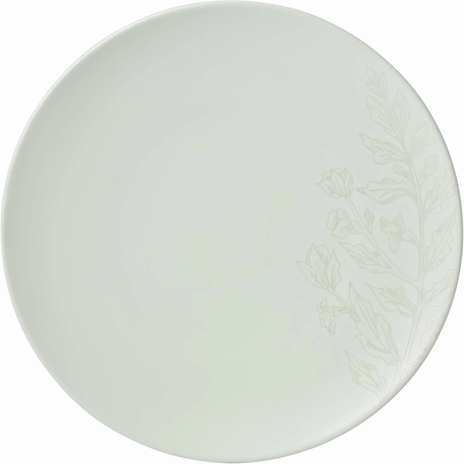 Oneida 897395 Roseto 12-Piece Dinnerware Set, Soft Sage