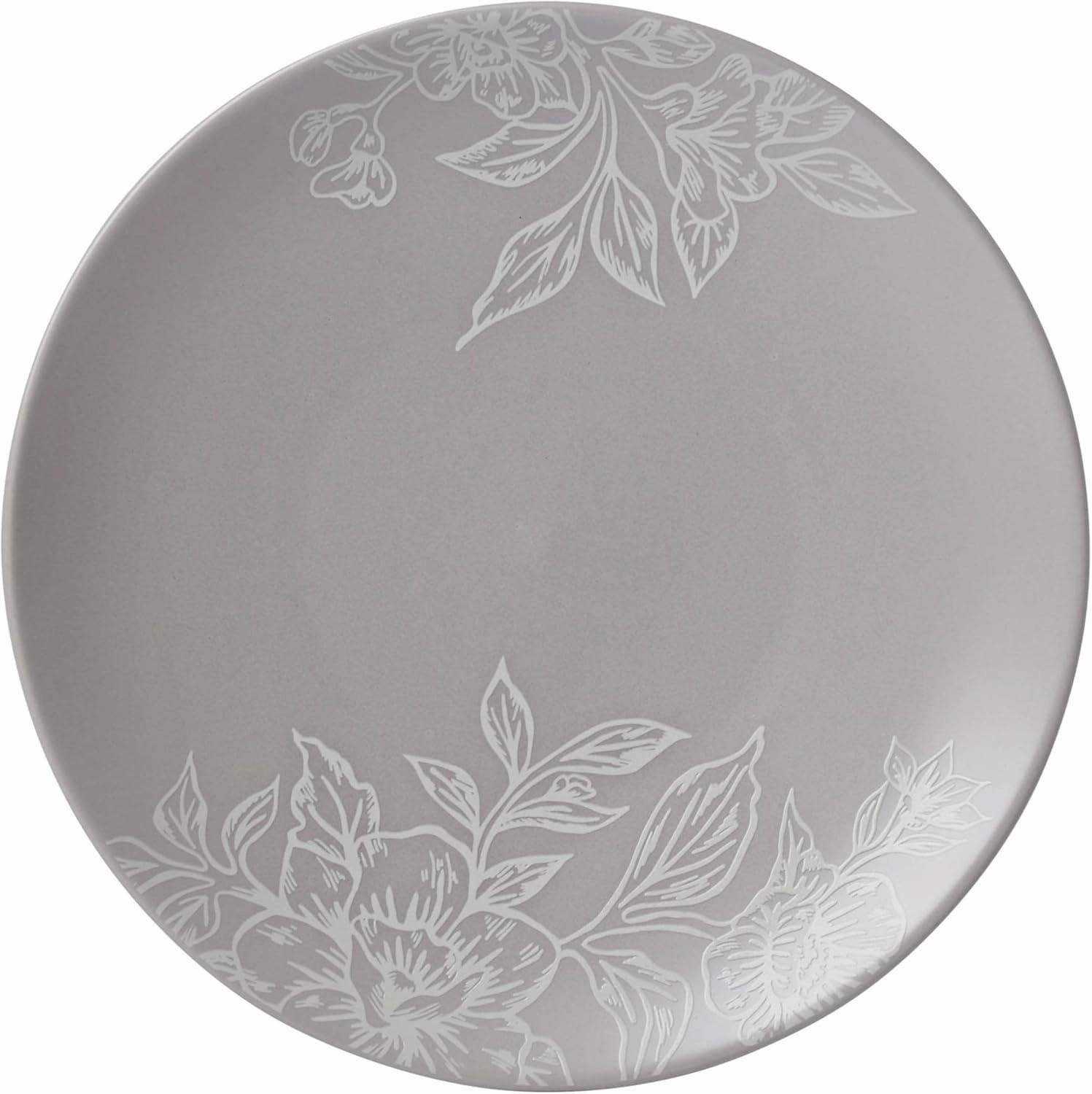 Oneida 897506 Roseto 12-Piece Dinnerware Set, Pumice, Grey