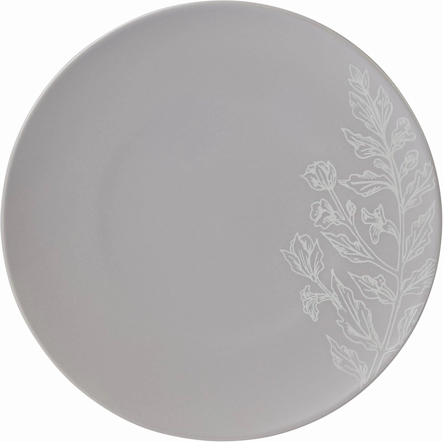 Oneida 897506 Roseto 12-Piece Dinnerware Set, Pumice, Grey