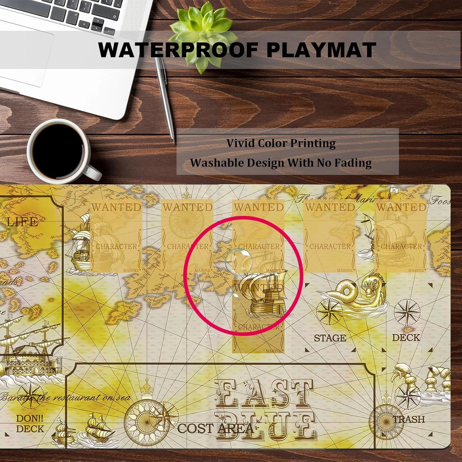 OPCG playmat Card Mat Duel Mat Gaming Competition Pad Card Binder Deck 23.6x13.7in (13)