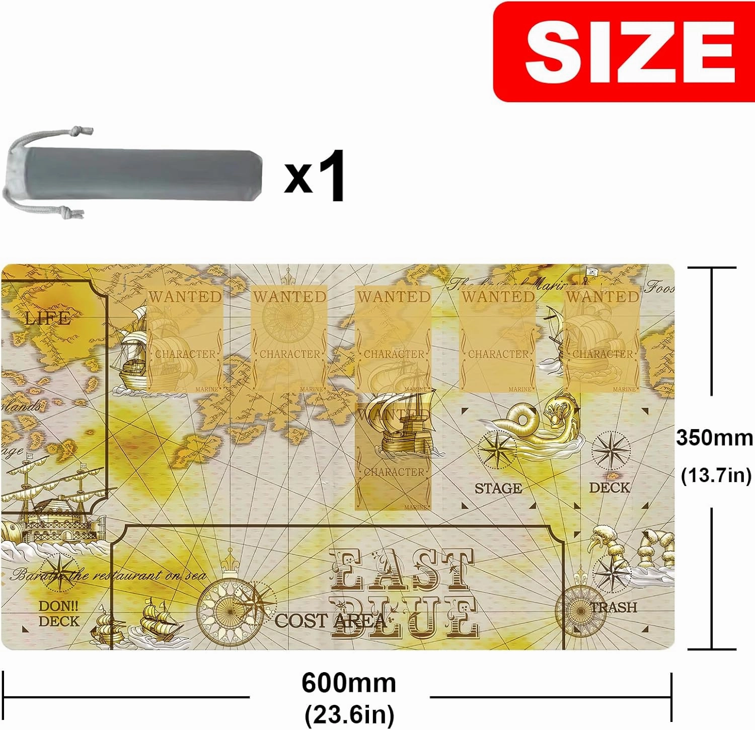 OPCG playmat Card Mat Duel Mat Gaming Competition Pad Card Binder Deck 23.6x13.7in (13)