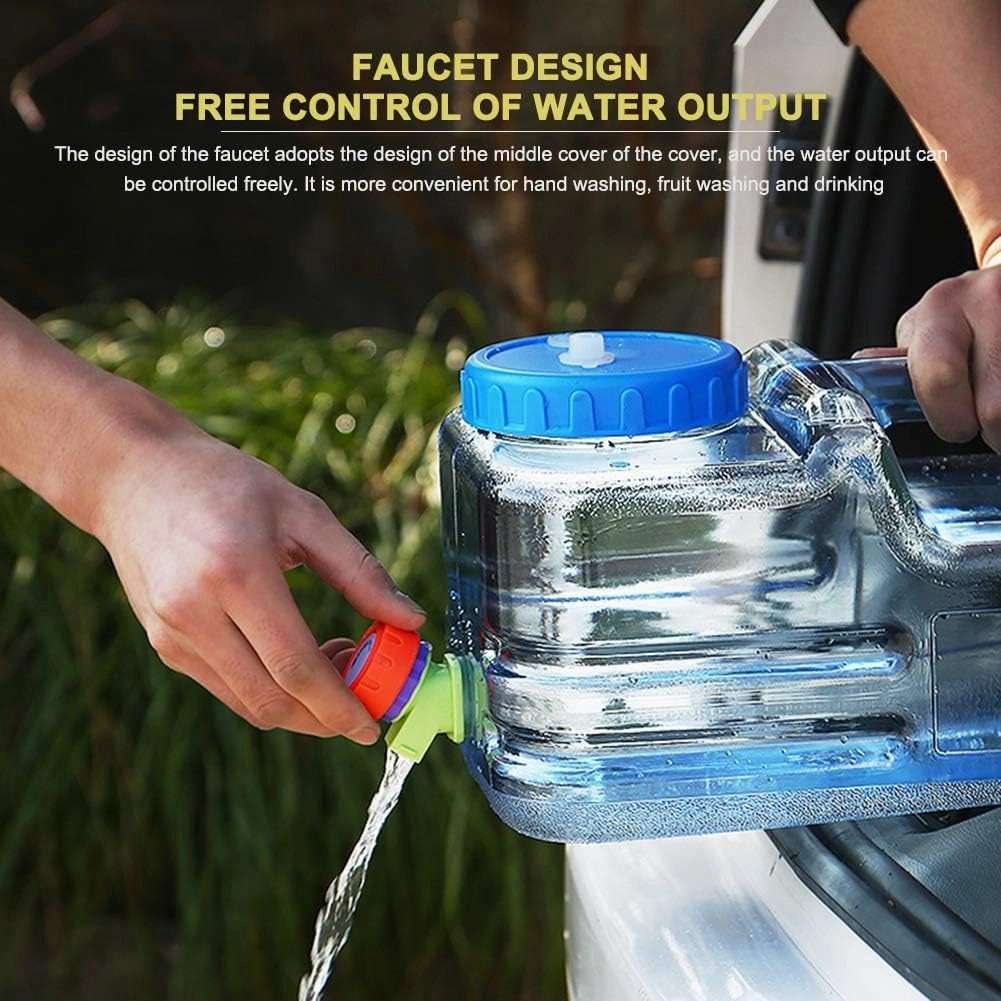 Orgone Water Storage Containers Camping Water Container Portable Water Tank with Faucet Camping Bucket