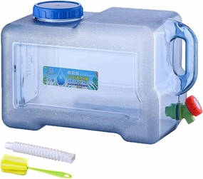 Orgonite Camping Water Container with Faucet - Portable Emergency Water Storage Tank for Outdoor Camping Hiking