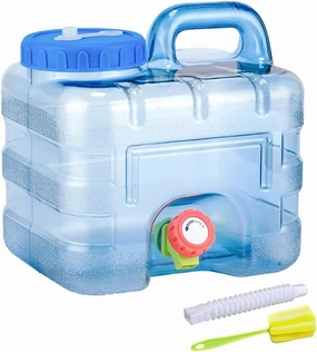 Orgonite Portable Water Tank with Faucet - Camping Bucket with Tap for Outdoor Hiking & Emergency Use