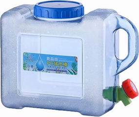 Orgonite Portable Water Tank with Faucet - Camping Bucket with Tap for Outdoor Hiking & Emergency Use