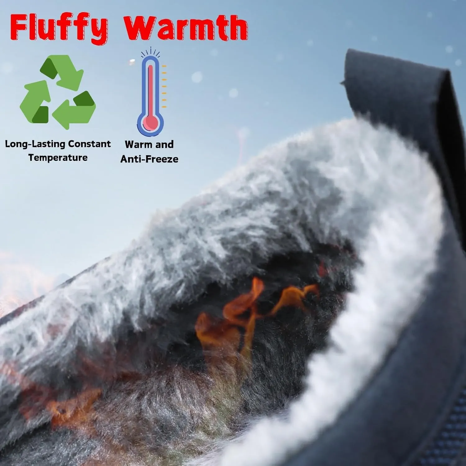 Orthowalkway Mens Shoes Plush Mens Orthopedic Slip On Shoes Outdoor Non Slip Orthopedic Sneakers