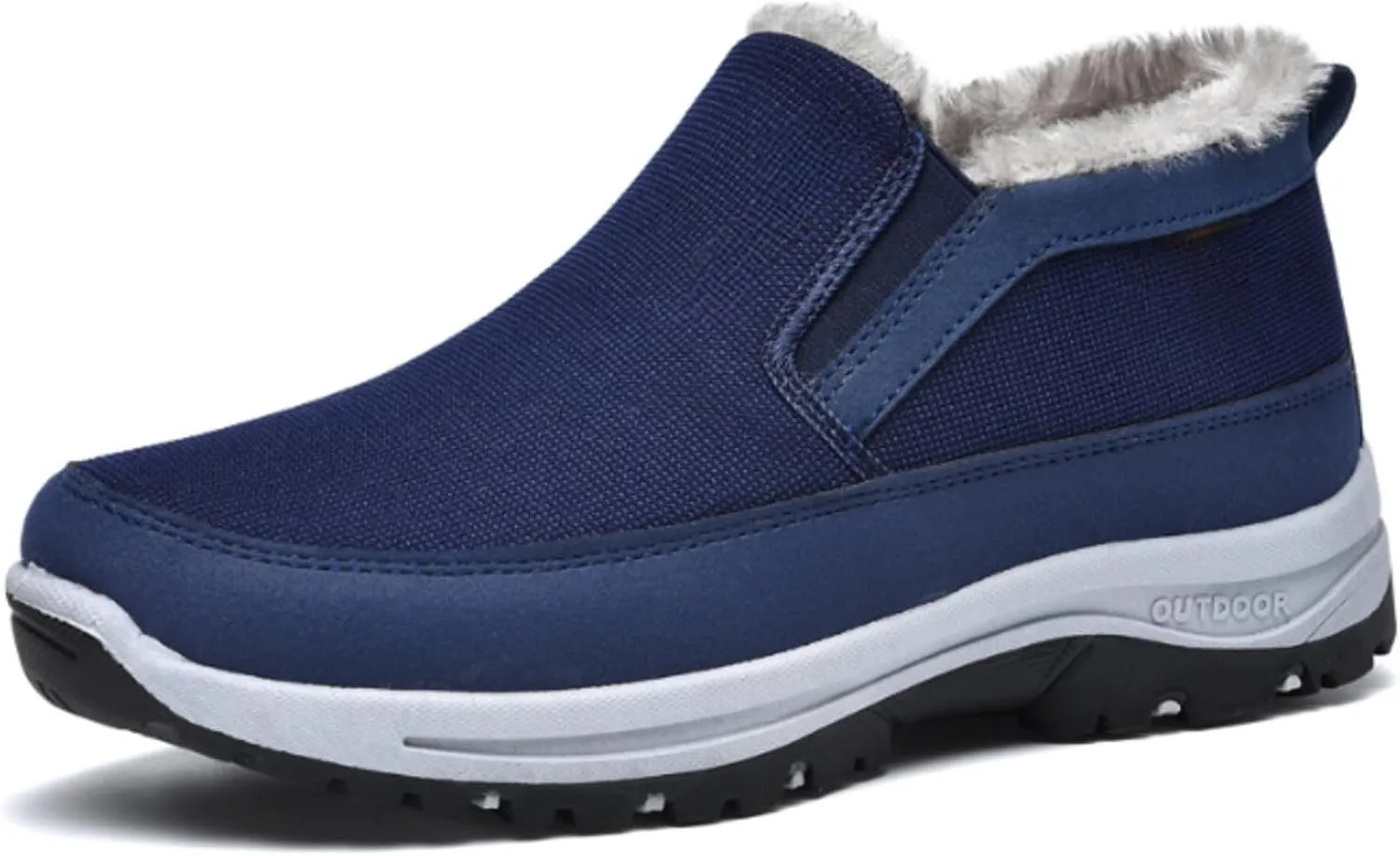 Orthowalkway Mens Shoes Plush Mens Orthopedic Slip On Shoes Outdoor Non Slip Orthopedic Sneakers