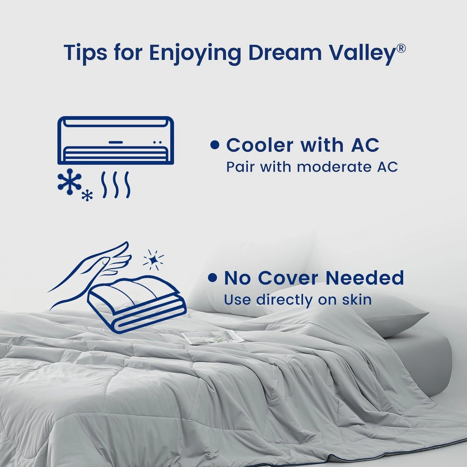 Outlast® Cooling Comforter, Instant Cooling Blanket for Hot Sleepers Queen King Size Bedding Quilt,Luxurious Bedding Comforter for All Season,NASA-Grade Temp Control for Deep Sleep