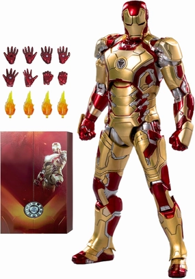 OVONNI 7 Inch Ironman MK42 Action Figure,Exquisite Painting Collectible Figure with Lots of Accessories (1/10 Scale)