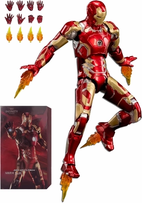 OVONNI 7 Inch Ironman MK43 Action Figure,Exquisite Painting Collectible Figure with Lots of Accessories (1/10 Scale)