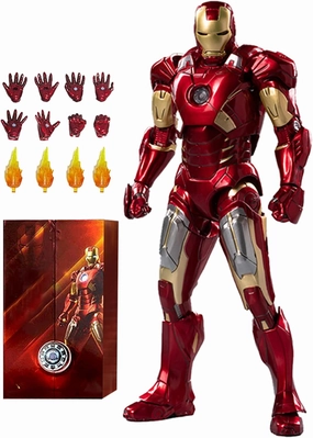 OVONNI 7 Inch Ironman MK7 Action Figure,Exquisite Painting Collectible Figure with Lots of Accessories (1/10 Scale)