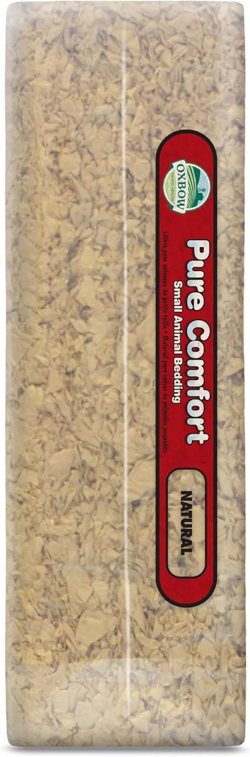 Oxbow Animal Health Pure Comfort Bedding, Rabbit, Hamster, & Guinea Pig Bedding, Bunny Supplies for Litter Box, Pet Safe, 99.9% Dust Free, Natural, 56 Liter Bag