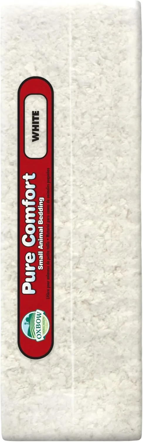 Oxbow Animal Health Pure Comfort Bedding, Rabbit, Hamster, & Guinea Pig Bedding, Bunny Supplies for Litter Box, Pet Safe, 99.9% Dust Free, White Paper, 72 Liter Bag