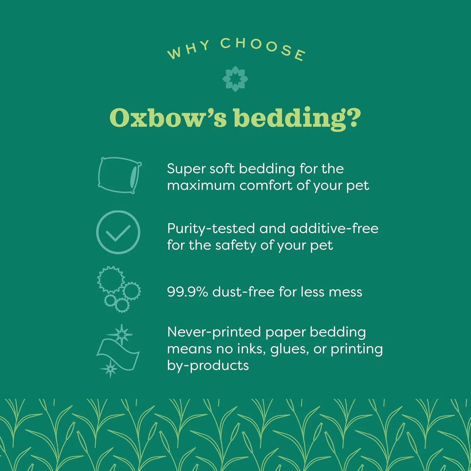 Oxbow Animal Health Pure Comfort Bedding, Rabbit, Hamster, & Guinea Pig Bedding, Bunny Supplies for Litter Box, Pet Safe, 99.9% Dust Free, White Paper, 72 Liter Bag