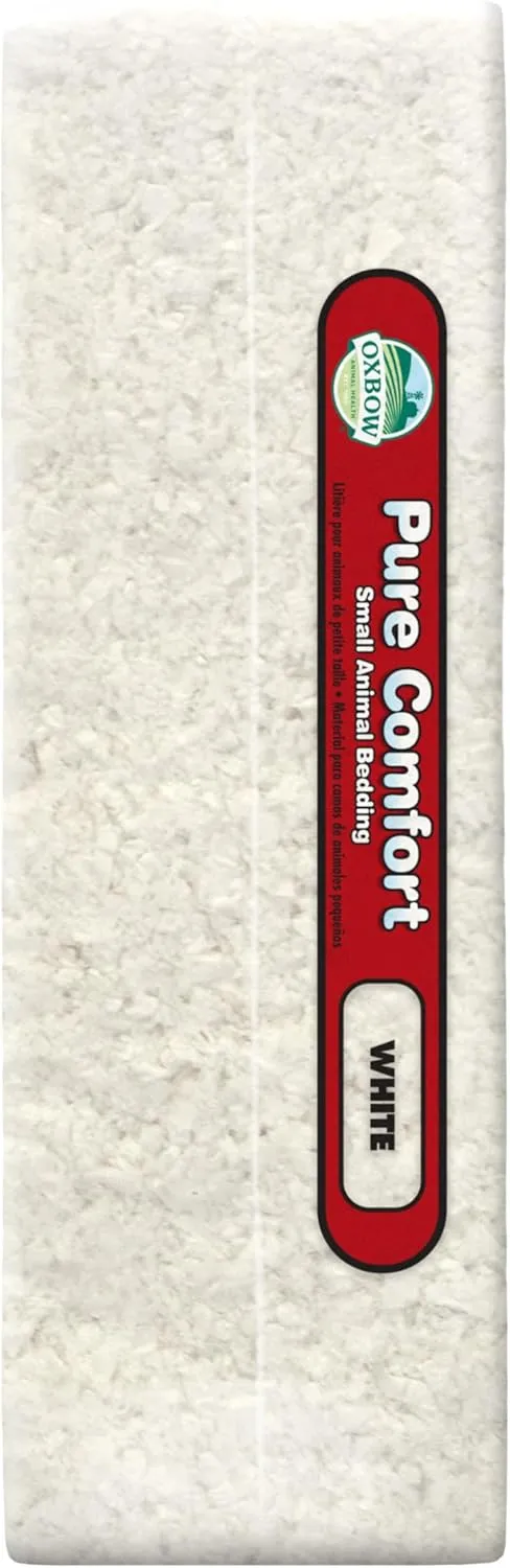 Oxbow Animal Health Pure Comfort Bedding, Rabbit, Hamster, & Guinea Pig Bedding, Bunny Supplies for Litter Box, Pet Safe, 99.9% Dust Free, White Paper, 72 Liter Bag