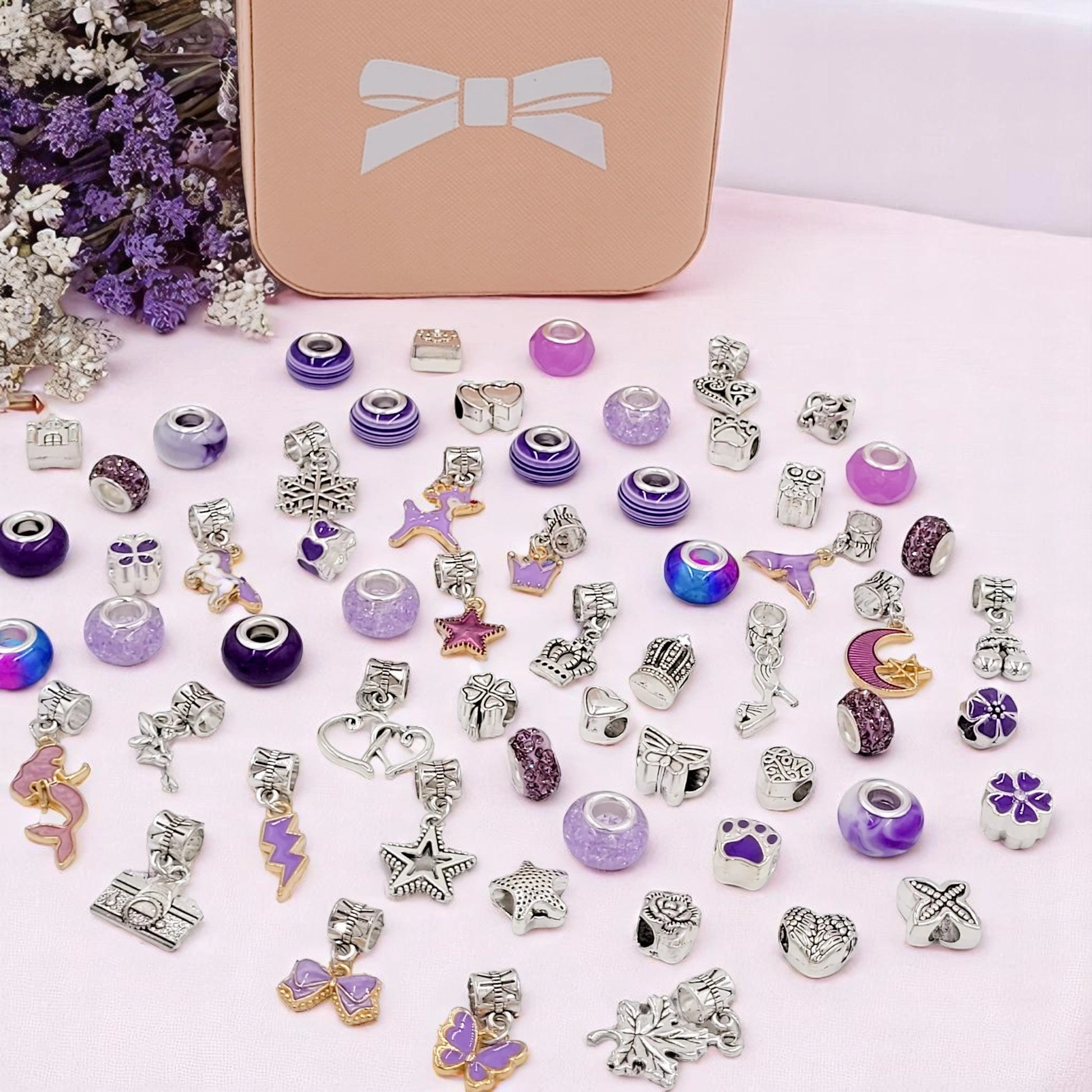 Pandora Inspired Jewellery Making Kit | Pink | Rainbow | Red | Purple | Blue | Green