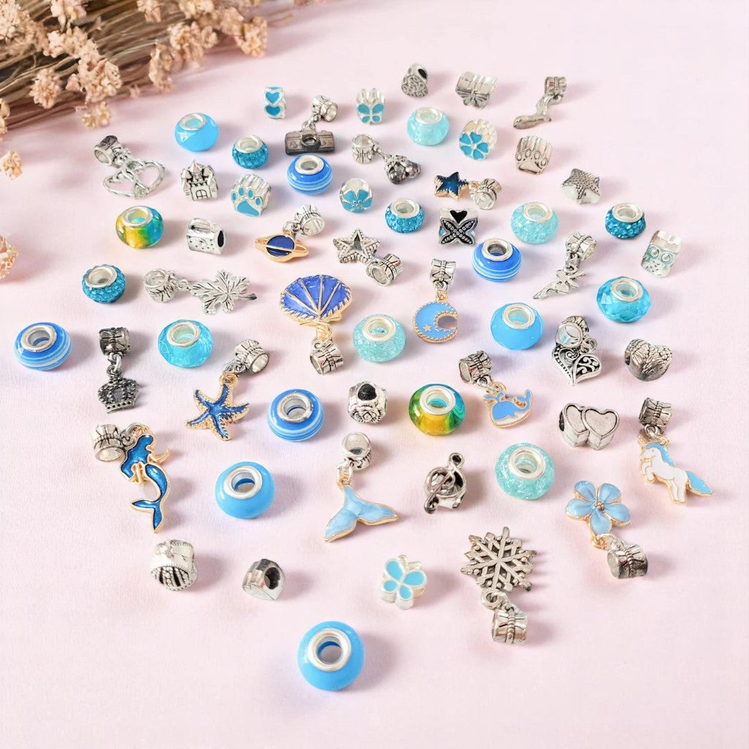 Pandora Inspired Jewellery Making Kit | Pink | Rainbow | Red | Purple | Blue | Green