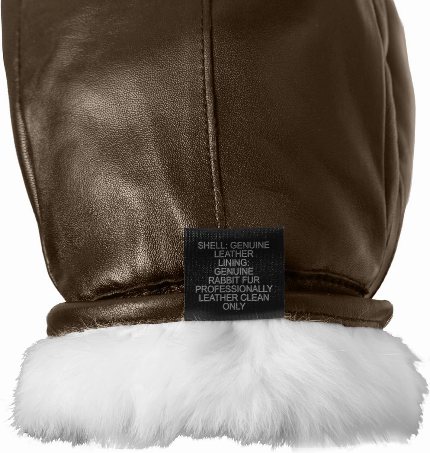 Park City Women’s Leather Mittens (100% Rabbit Fur Lined) Perfect for Driving, Skiing, and Winter Wear (Premium Lambskin)