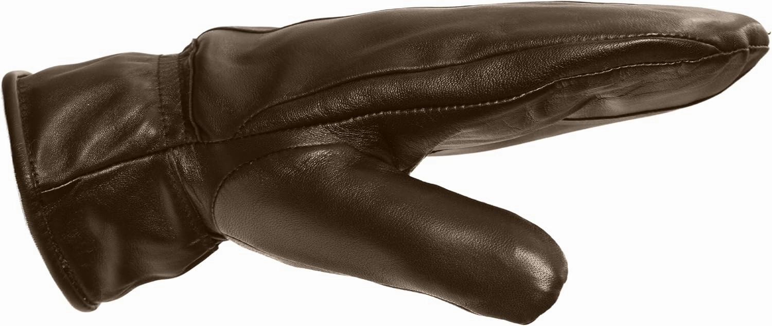 Park City Women’s Leather Mittens (100% Rabbit Fur Lined) Perfect for Driving, Skiing, and Winter Wear (Premium Lambskin)