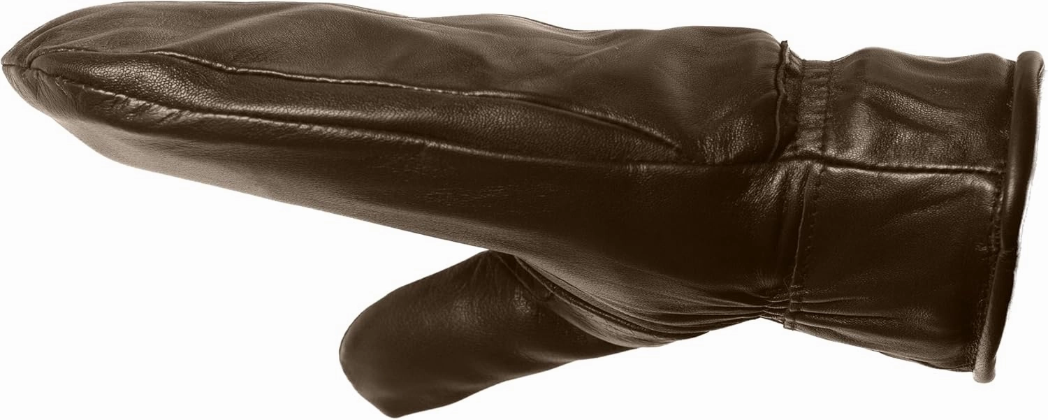 Park City Women’s Leather Mittens (100% Rabbit Fur Lined) Perfect for Driving, Skiing, and Winter Wear (Premium Lambskin)