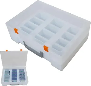 PASOL Toploaders Storage Box, Portable Carrying Case for Trading Cards and Sports Cards in Regular Toploaders/Magnetic Card Holders (Big)