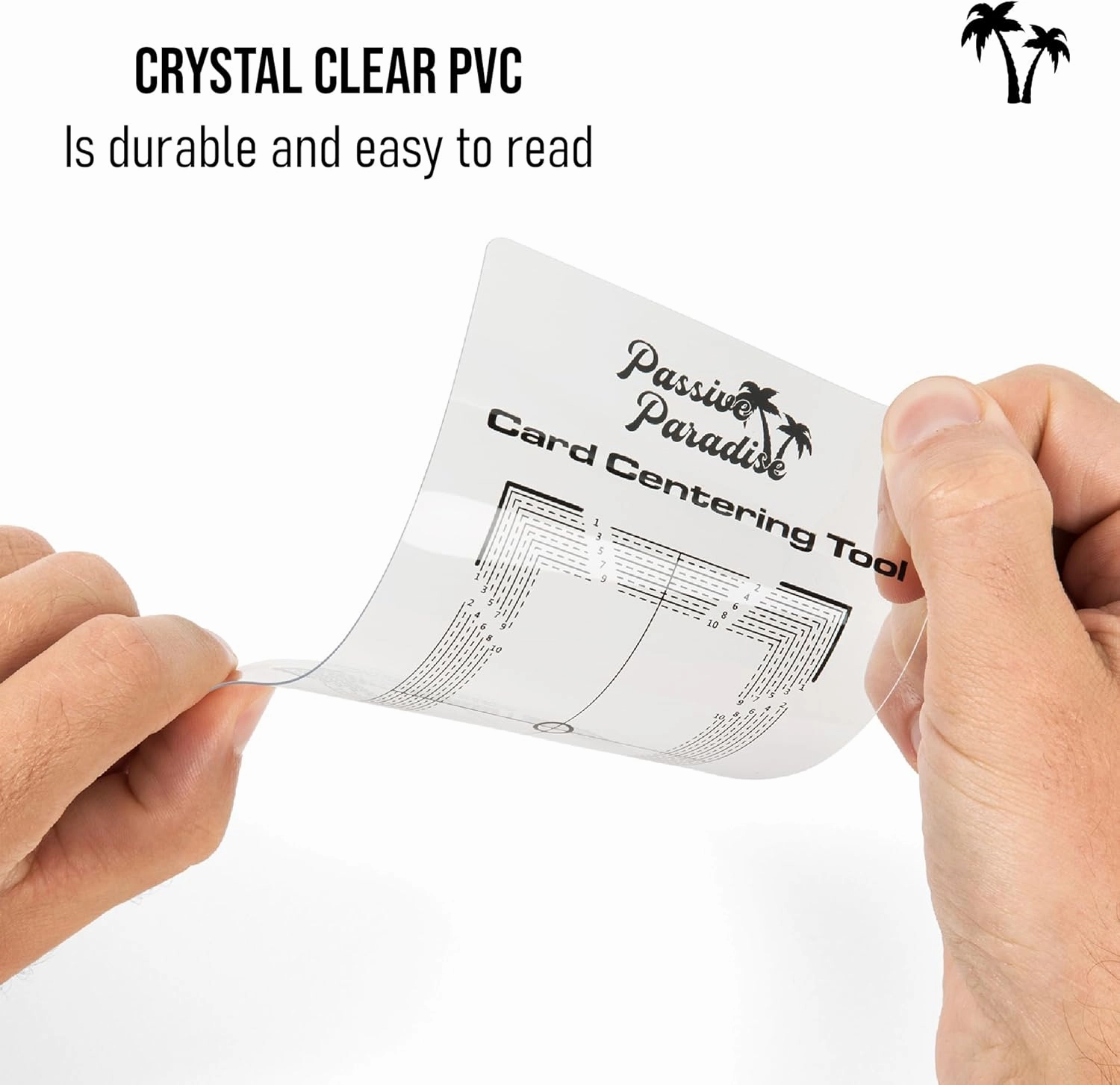 Passive Paradise Card Grading Centering Tool Set - 30x LED Magnifying Tool & Cleaning Cloth Included - Sports Trading Card Submission Pre-Inspection Kit (Centering Tool & LED Magnifying Glass)
