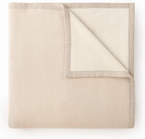 Peacock Alley Favorite Luxury Reversible Cotton Blanket for Year Around Use - 100% Long Staple Cotton, Imported from Portugal - King, Linen