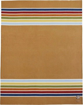Pendleton National Park Blanket Twin 60" x 90" - 100% Wool, Soft and Durable Throw for Home & Outdoor Adventures, Iconic Park Stripes Collectible Keepsake - Joshua Tree