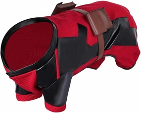 Pet Costume Puppy Uniform Clothing Dog Halloween Outfit Cat Clothes Roleplay Props with Belt Bag Cosplay Accessories
