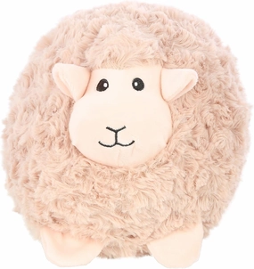 Pet Lou Lamb Ball, Biege, 8-inches Height, Squeak Toy, Plush, Pet Toys and Supplies