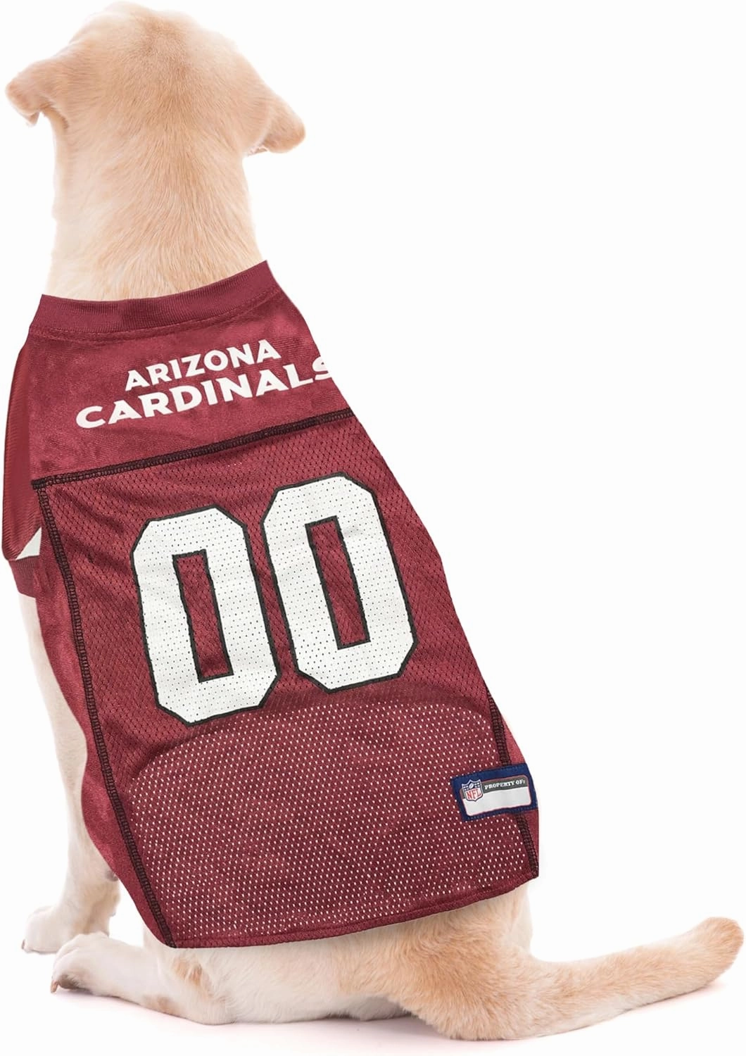 Pets First NFL Arizona Cardinals Dog Jersey, Medium. Best Football Jersey Costume for Dogs & Cats. Licensed Shirt
