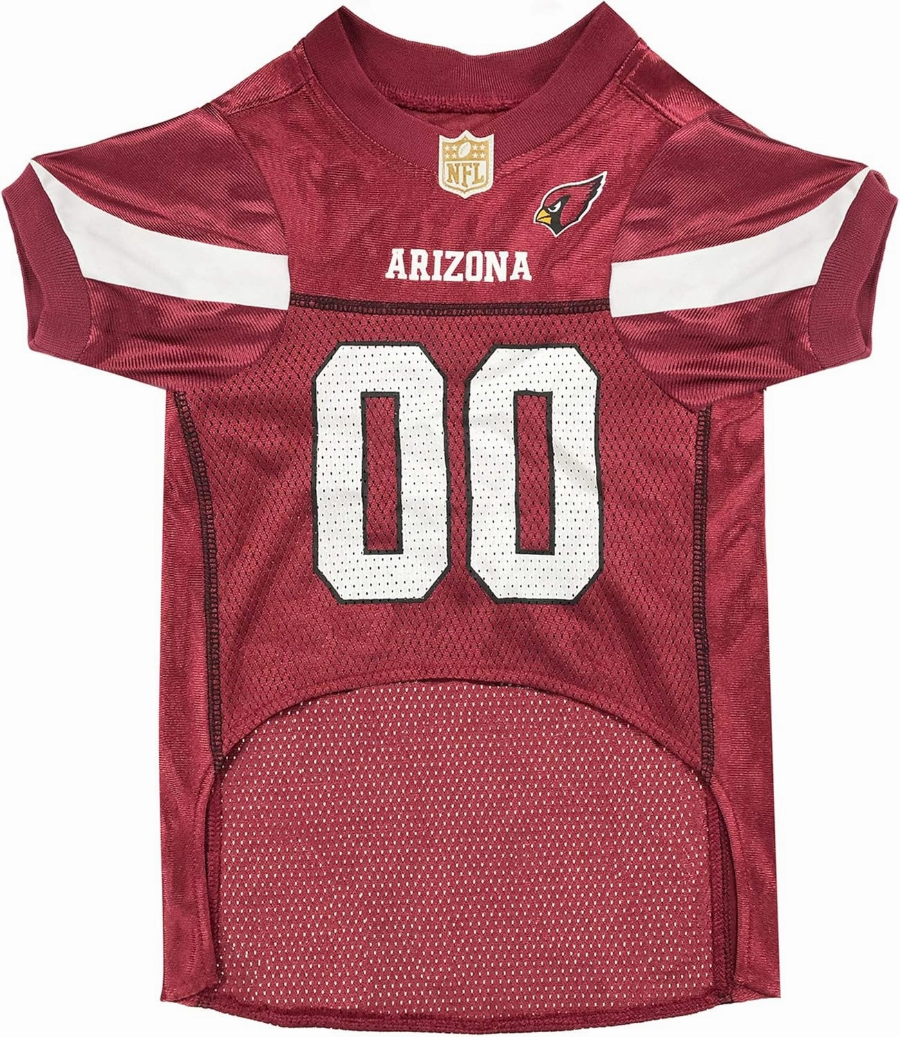 Pets First NFL Arizona Cardinals Dog Jersey, Medium. Best Football Jersey Costume for Dogs & Cats. Licensed Shirt