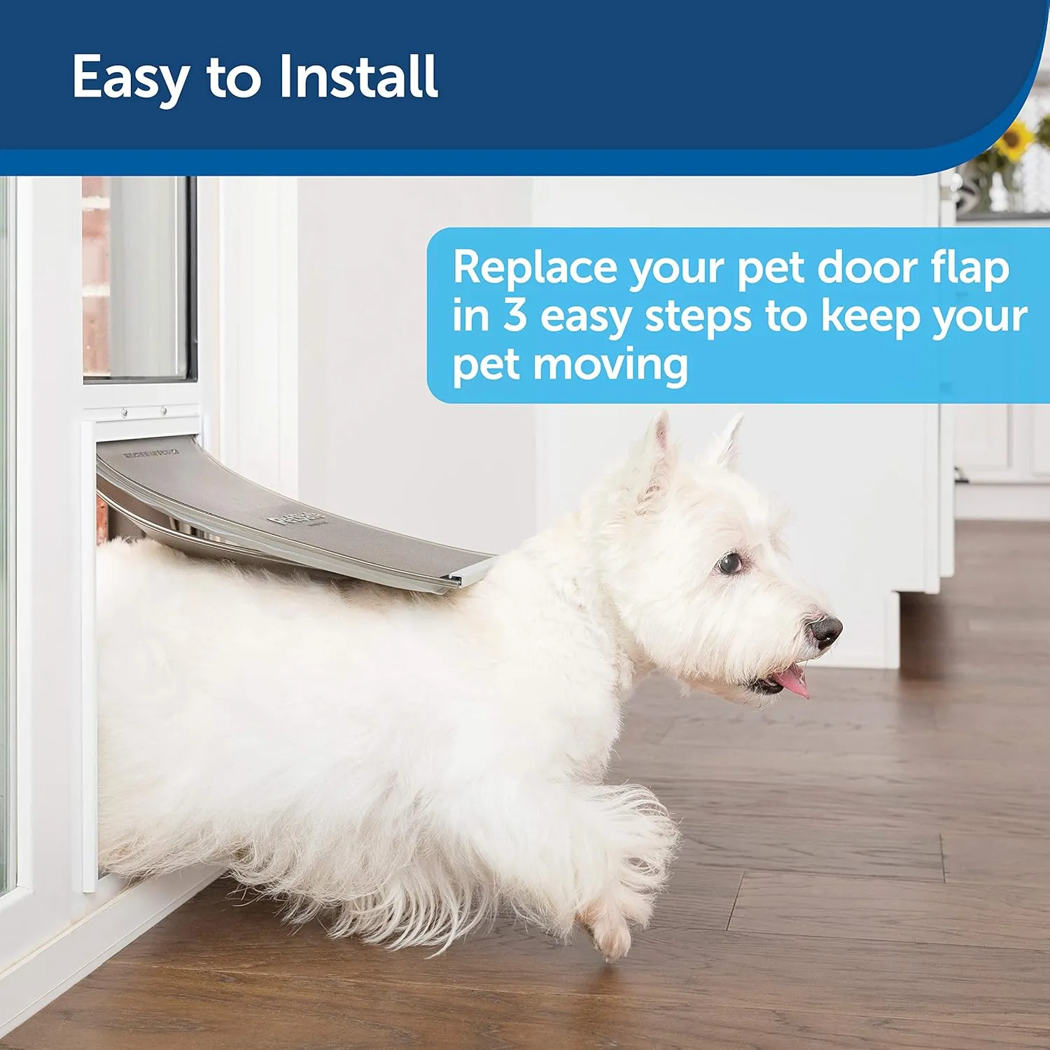 PetSafe Extreme Weather Sliding Glass Pet Door Replacement Flaps – Energy Efficient – Size Large – Compatible Extreme Weather Sliding Glass Pet Door for Dogs and Cats