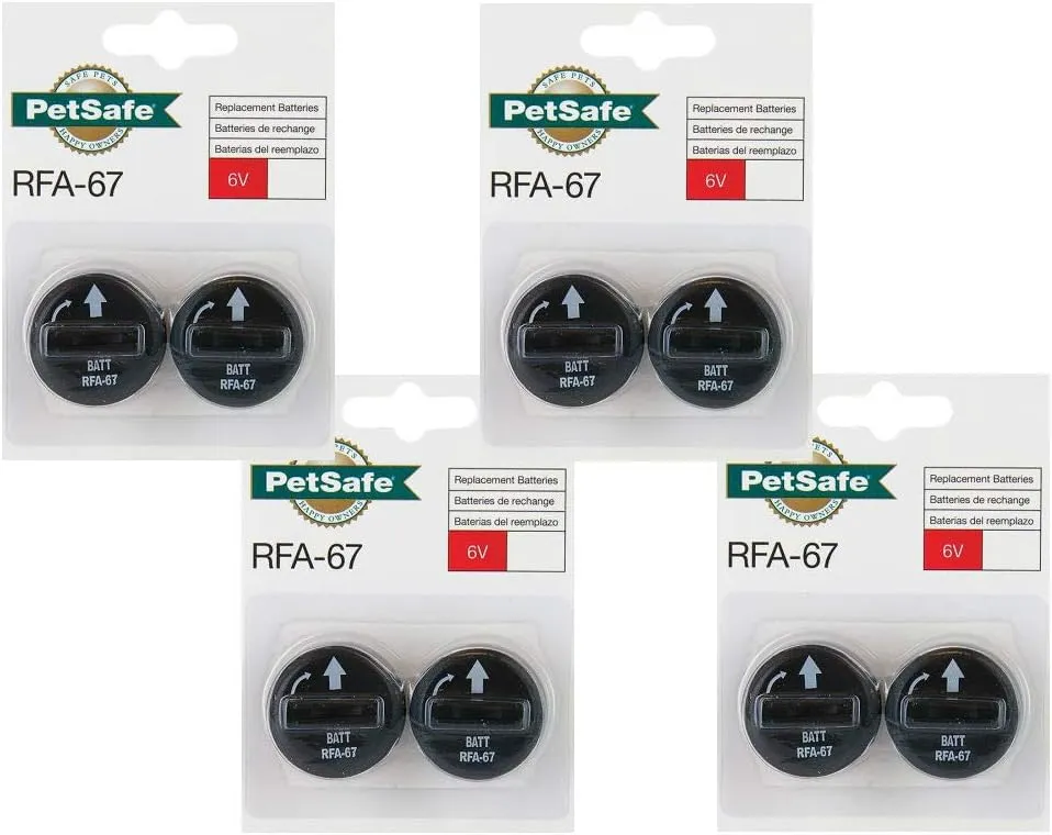 PetSafe RFA-67 Batteries Economy, 2 batteries (Pack of 4)