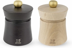 Peugeot Baya Salt And Pepper Mill Set 3", Chocolate