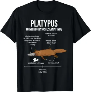 Platypus Anatomy And Facts Platypus T-Shirt