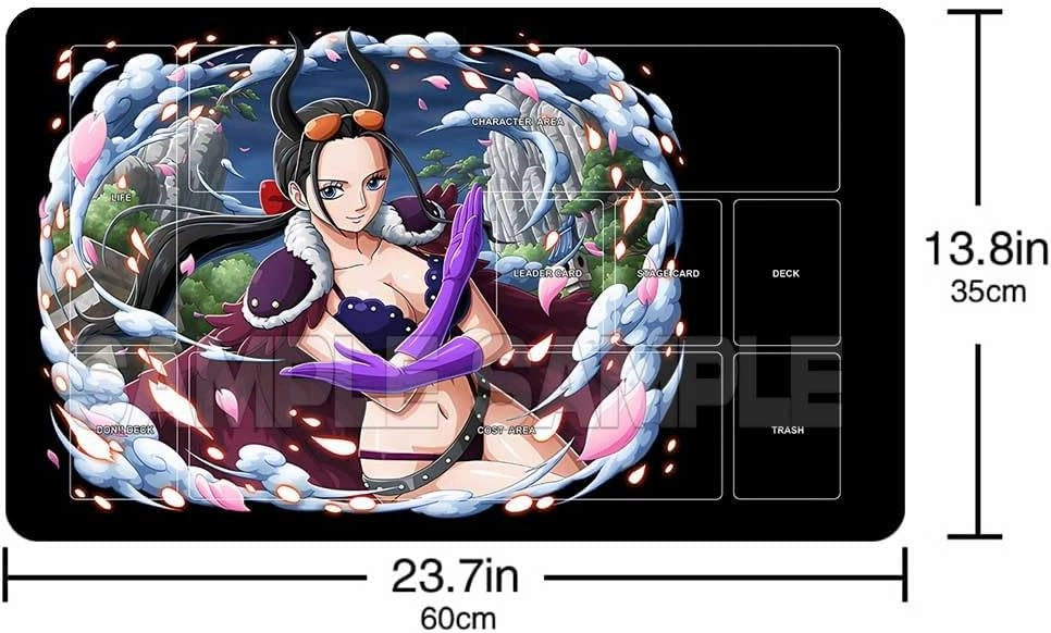 Playmat Trading Card Game OPCG Mat CCG MTG Playmat TCG Card Game Table Mat Mouse Pad 600X350mm   Free Bag (H006) (Nico Robin 172)