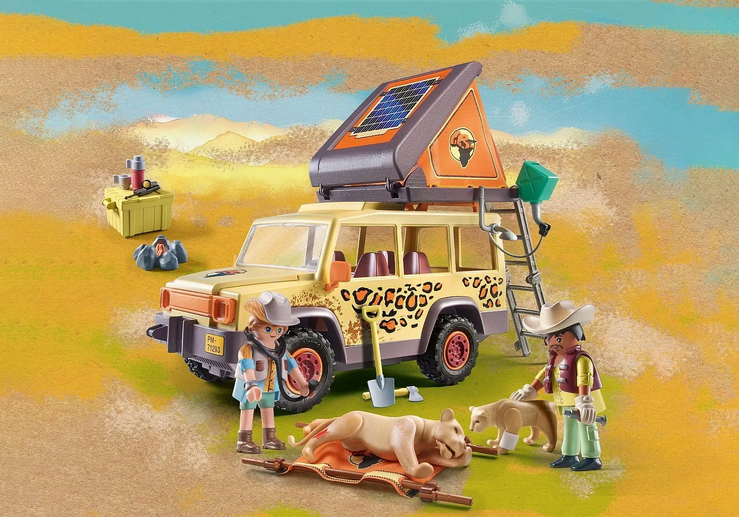 Playmobil Cross-Country Vehicle with Lions