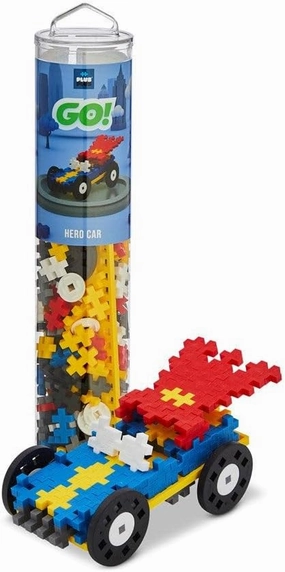 PLUS PLUS - Super Hero Car Tube 200 Pieces - Construction Set - PP4259