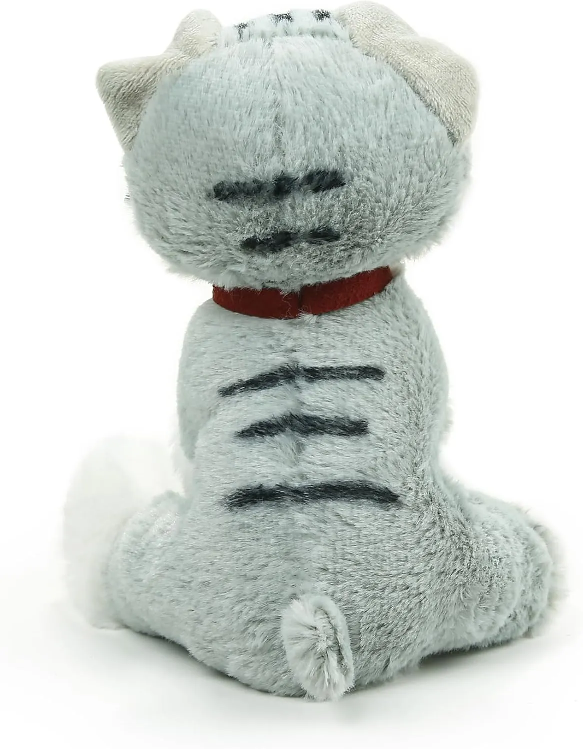 Plushland Realistic Stuffed Cat and Dog Plush PuppyStuffed Animals Plush Toys Collar, Realistic Premium Pawpal Stuffed Puppy Cats and Dogs Toy for Boys and Girls 8 Inches (Tabby Kitty with Collar)