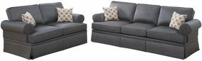 Poundex Sofas, Charcoal