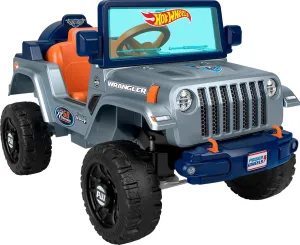 ​Power Wheels Hot Wheels Jeep Wrangler Toddler Ride-On Toy with Driving Sounds, Multi-Terrain Traction, Seats 1, Ages 2  Years