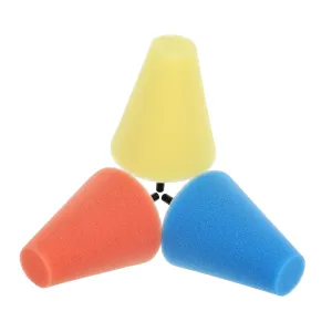PRETYZOOM 3sets Auto Wheel Polishing Sponge Pads Reusable Buffing Tools for Car Detailing Wheel Care Polishing Cone for Hard to Reach Areas 3pcs*3
