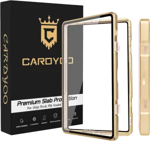 PSA Slab Case, Premium PSA Slab Protector, Metal Graded Card Case for 130PT Standard Card, UV Resistant Composite Glass, Gold