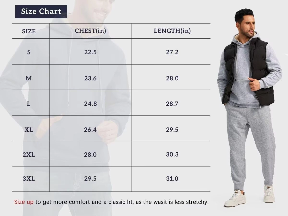 Pudolla Men's Sherpa Hoodie Pullover Winter Thick Warm Fleece Lined Hoodies Athletic Sweatshirts with Kangaroo Pouch Pocket