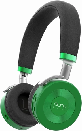 Puro Sound Labs JuniorJam Plus Volume Limiting Headphones for Kids, Safer Audio to Protect Hearing- Adjustable Bluetooth Headphones for Tablets, Smartphones, PCs- 22-Hour Battery Life (Green)