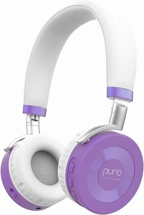 Puro Sound Labs JuniorJam Plus Volume Limiting Headphones for Kids, Safer Audio to Protect Hearing- Adjustable Bluetooth Headphones for Tablets, Smartphones, PCs- 22-Hour Battery Life (Purple)