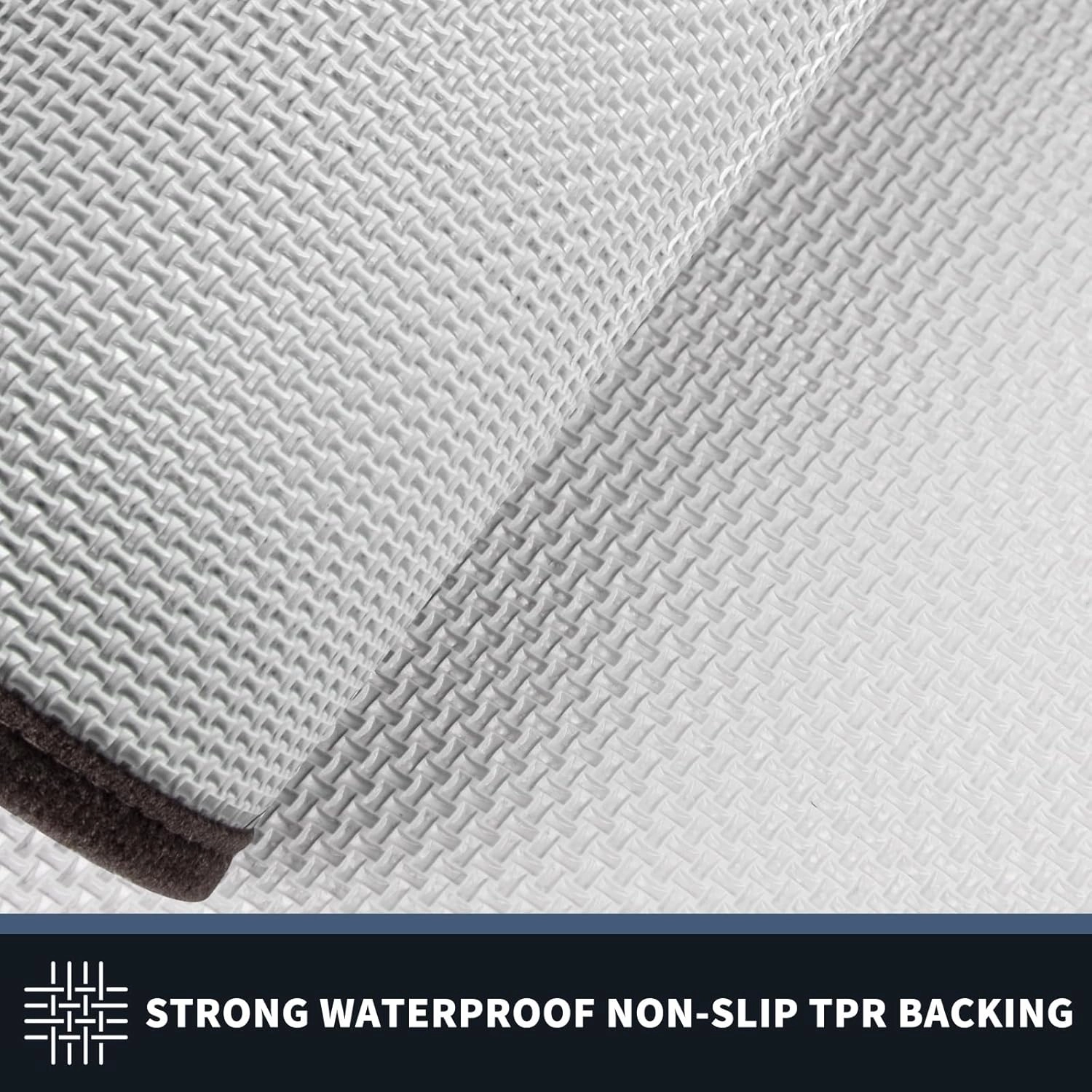 PURRUGS Dirt Trapper Door Mat 24" x 36", Non-Slip/Skid Machine Washable Entryway Rug, Shoes Scraper, Area Rug, Super Absorbent Welcome Mat for Muddy Wet Shoes and Paws, Grayish Brown & Coffee